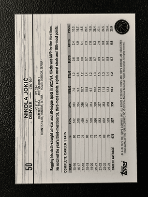 Nikola Jokic Parallel Card