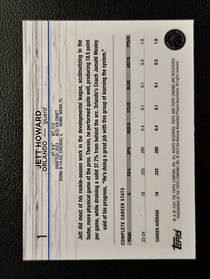 Jett Howard Base Card