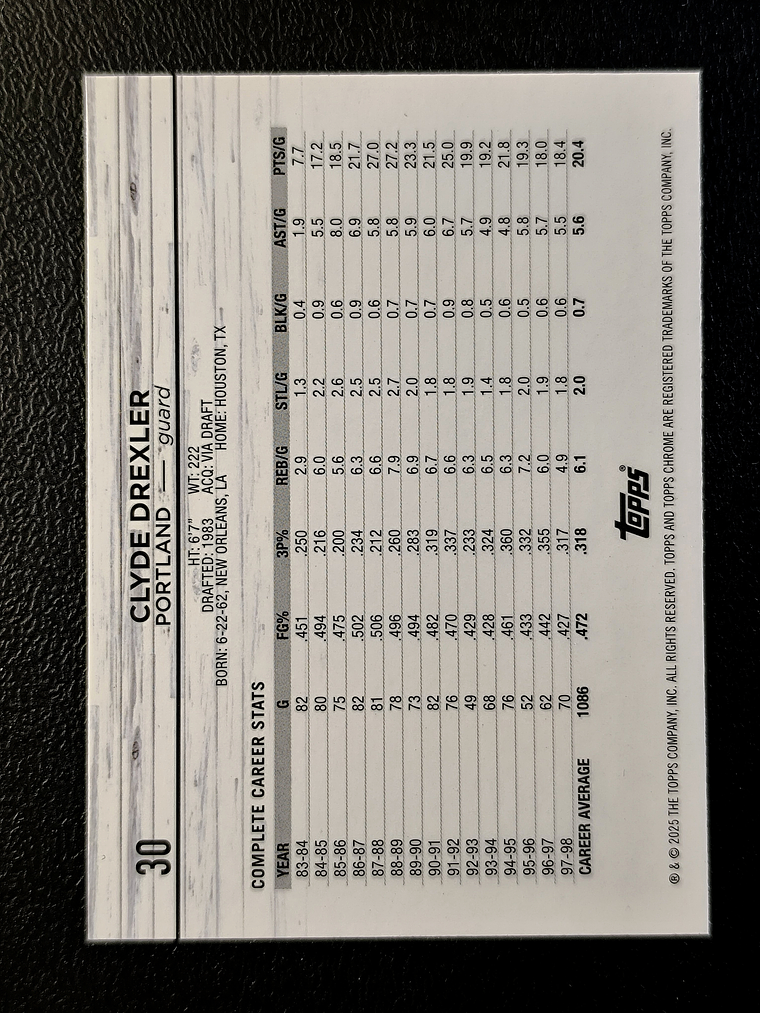 Clyde Drexler Base Card 2