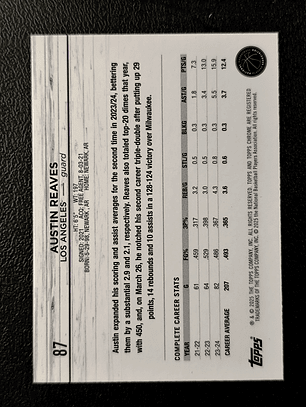 Austin Reaves Base Card