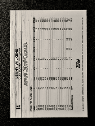  Lenny Wilkens Base Card