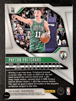 2024-25 Panini Prizm #46 Payton Pritchard