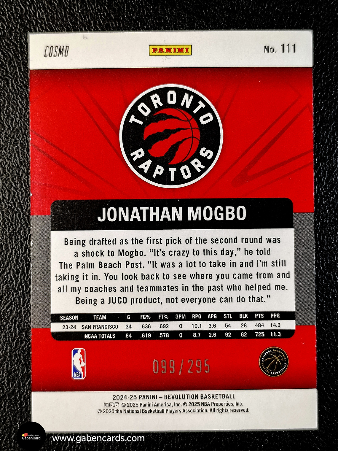 Jonathan Mogbo /285 2
