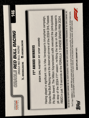 Oracle Red Bull Racing Award Winners