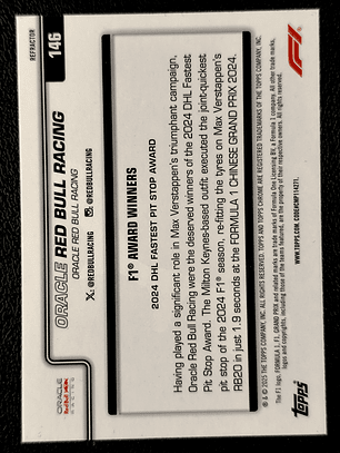 Oracle Red Bull Racing Award Winners