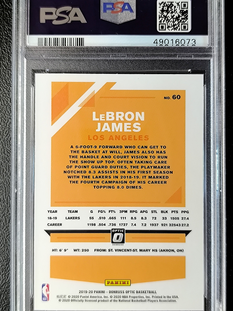 LeBron James graded card 2