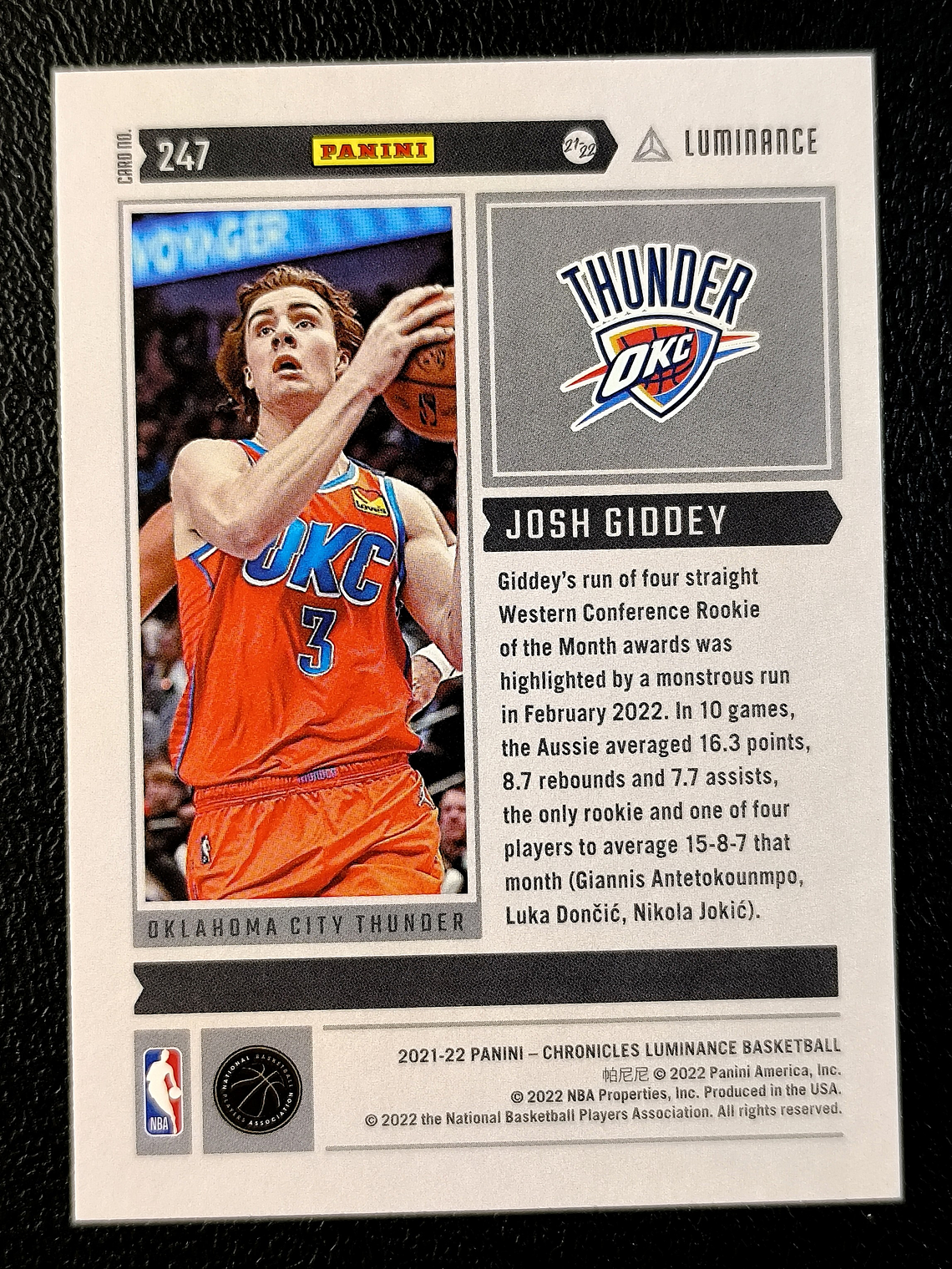 Josh Giddey/Luminance 2