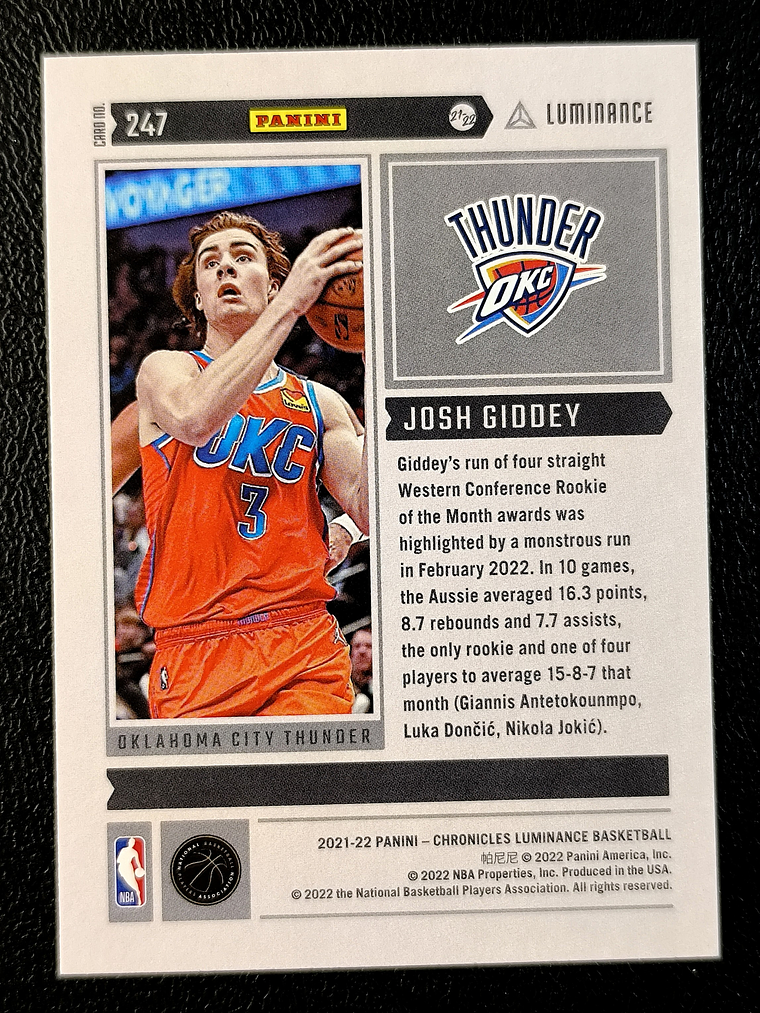 Josh Giddey/Luminance 2