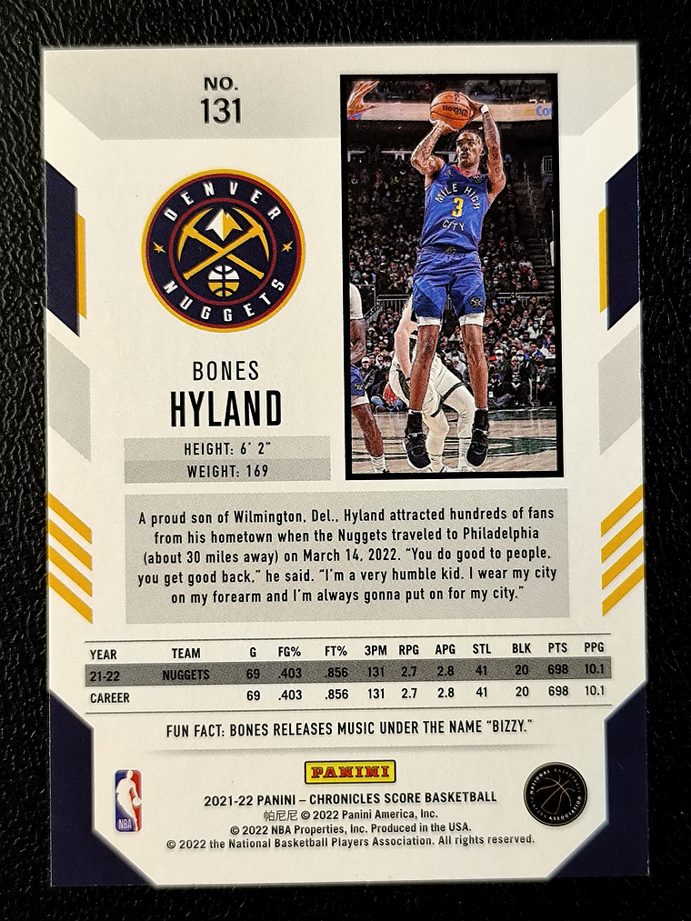 Bones Hyland/Score 2