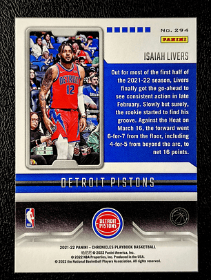 Isaiah Livers RC/Playbook