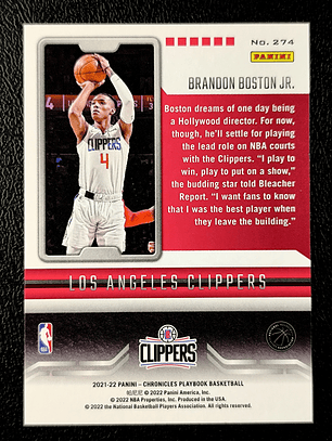 Brandon Boston Jr./Playbook