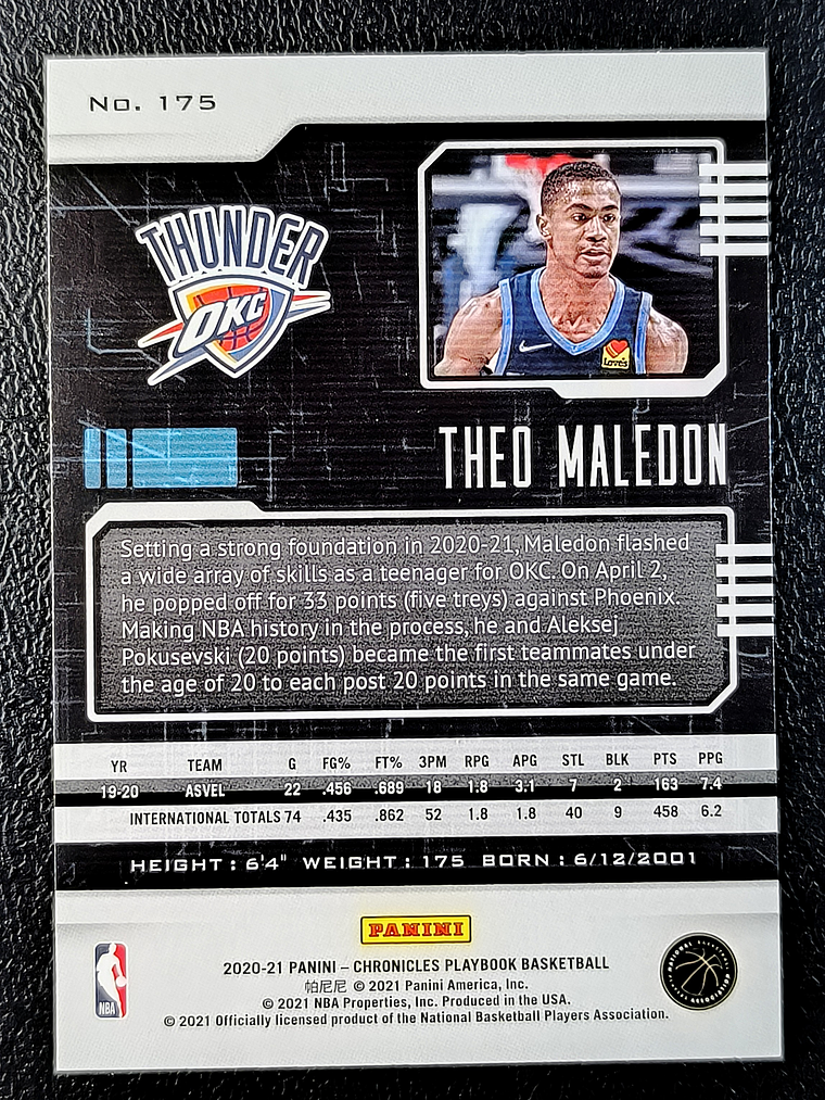 Theo Maledon/Playbook 2