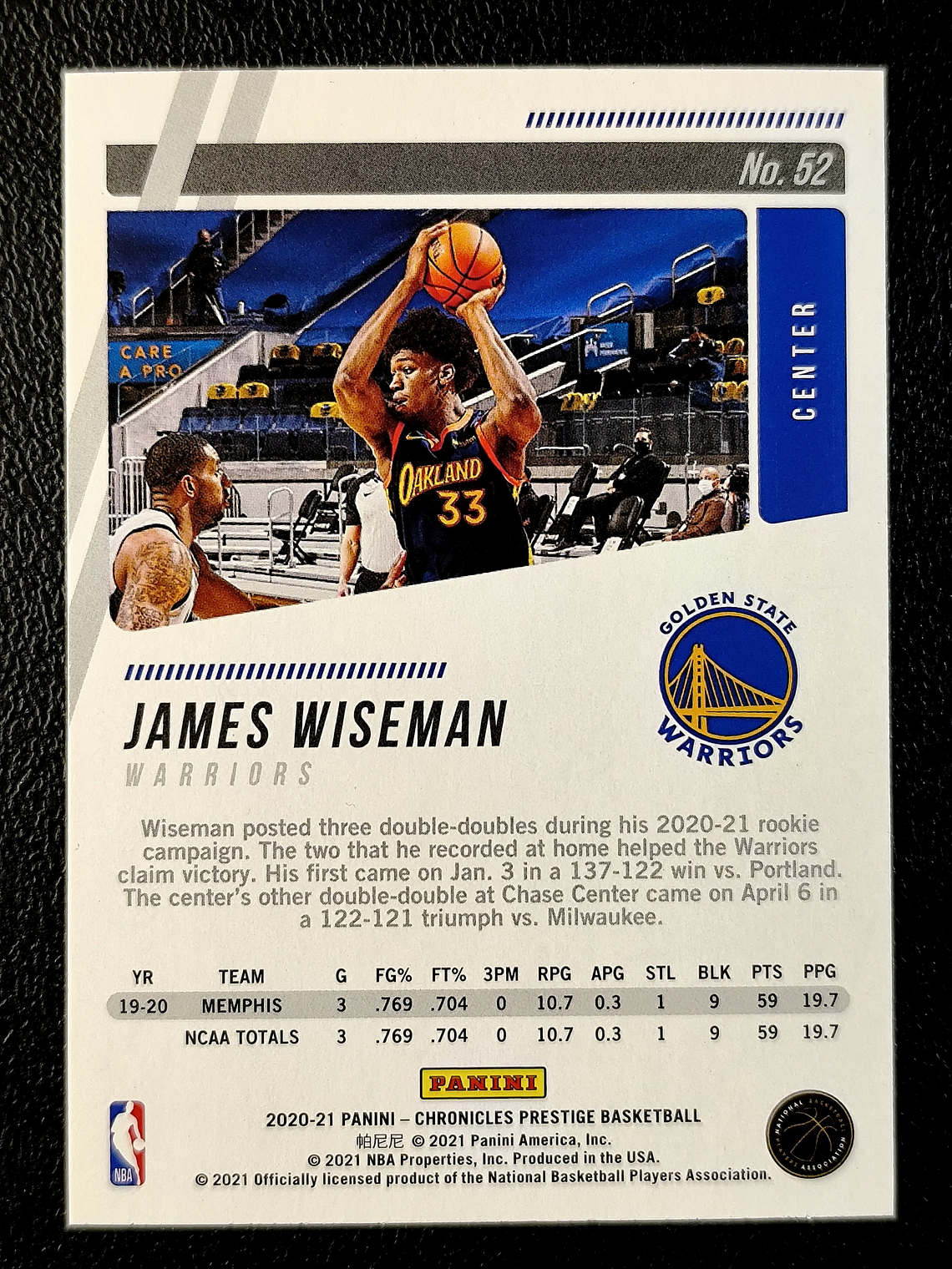 James Wiseman/Prestige 2