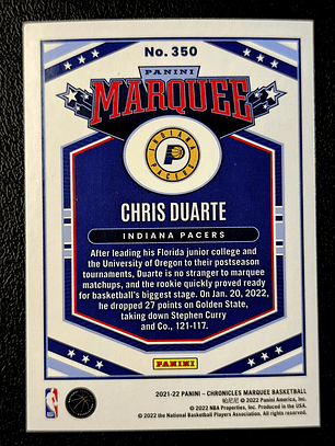 Chris Duarte/Marquee
