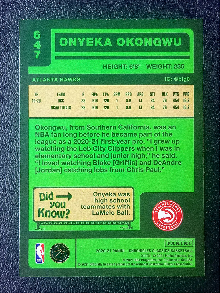Onyeka Okongwu/Classics 2
