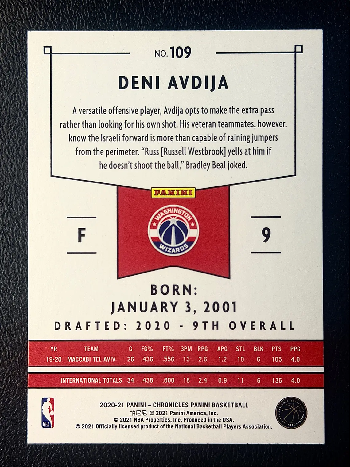 Deni Avdija/Panini 2