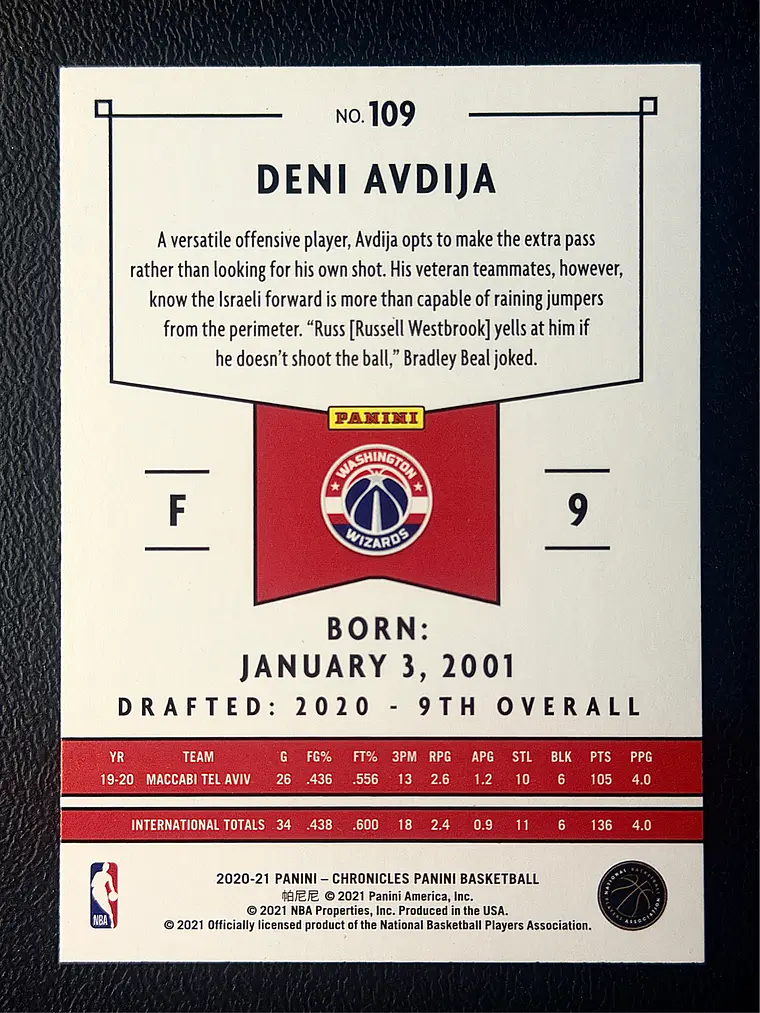Deni Avdija/Panini 2