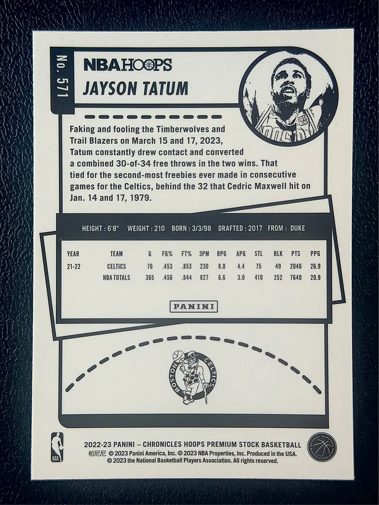 Jayson Tatum/Hoops Premium Stock 2