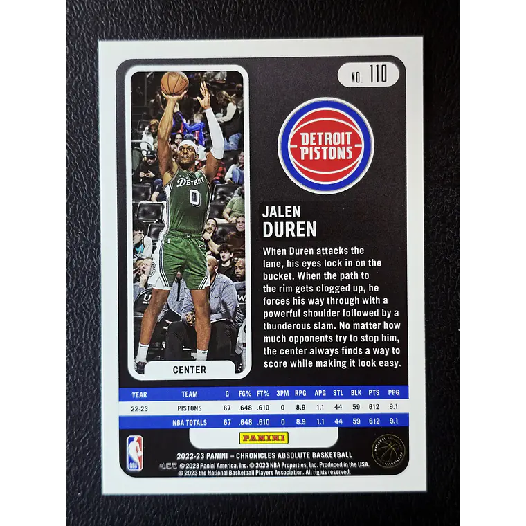 Jalen Duren/Absolute 2