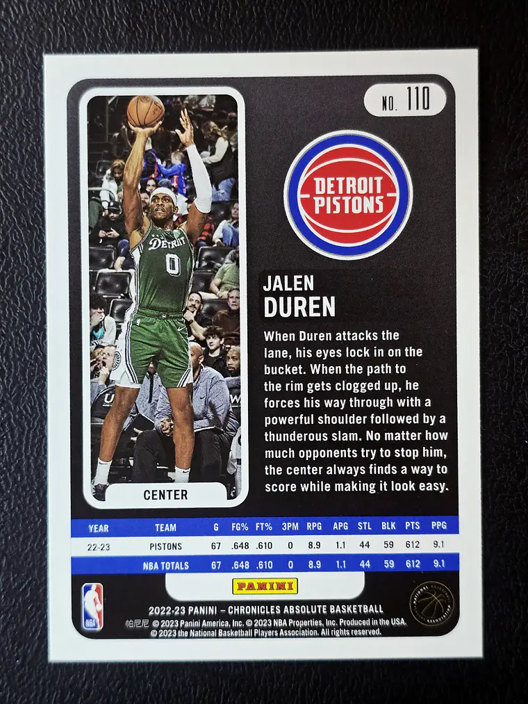 Jalen Duren/Absolute 2