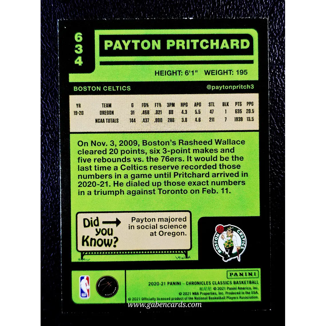 Payton Pritchard/Classics 2