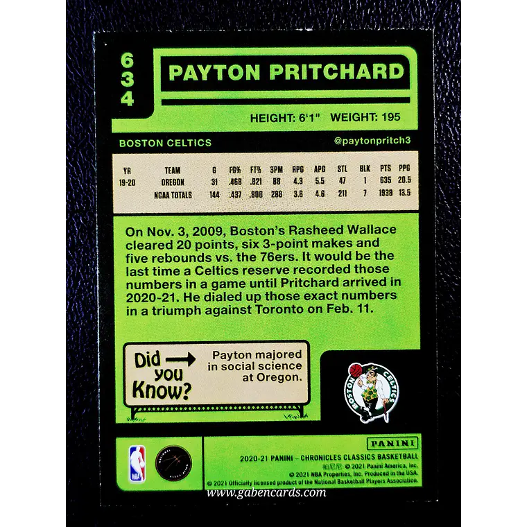 Payton Pritchard/Classics 2