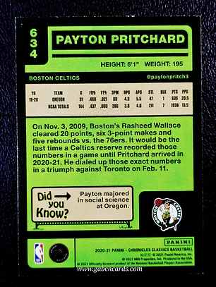Payton Pritchard/Classics