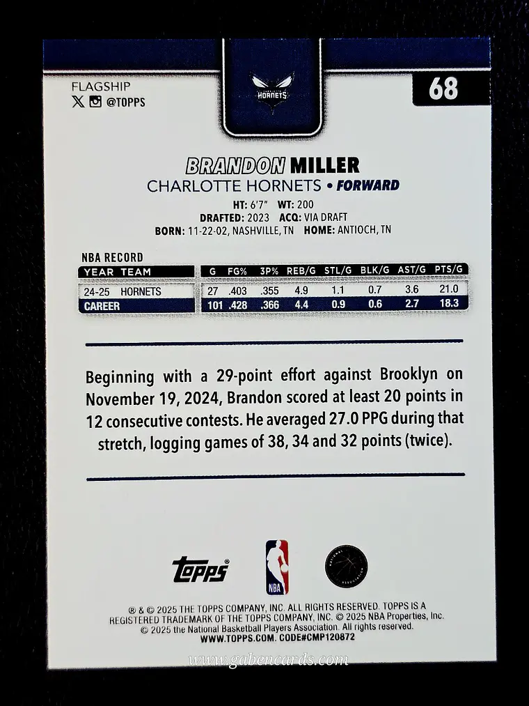 Brandon Miller 2