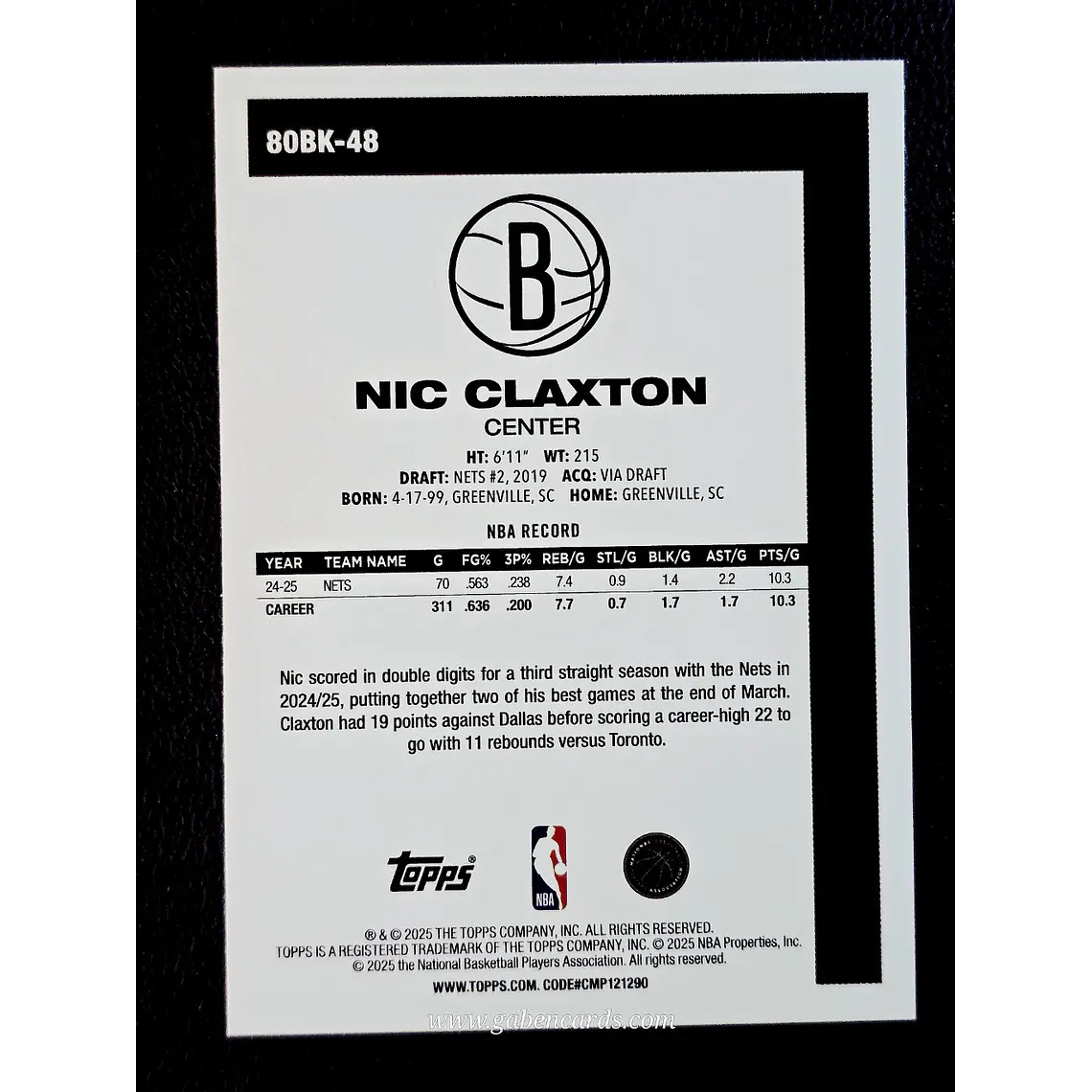 Nic Claxton 2