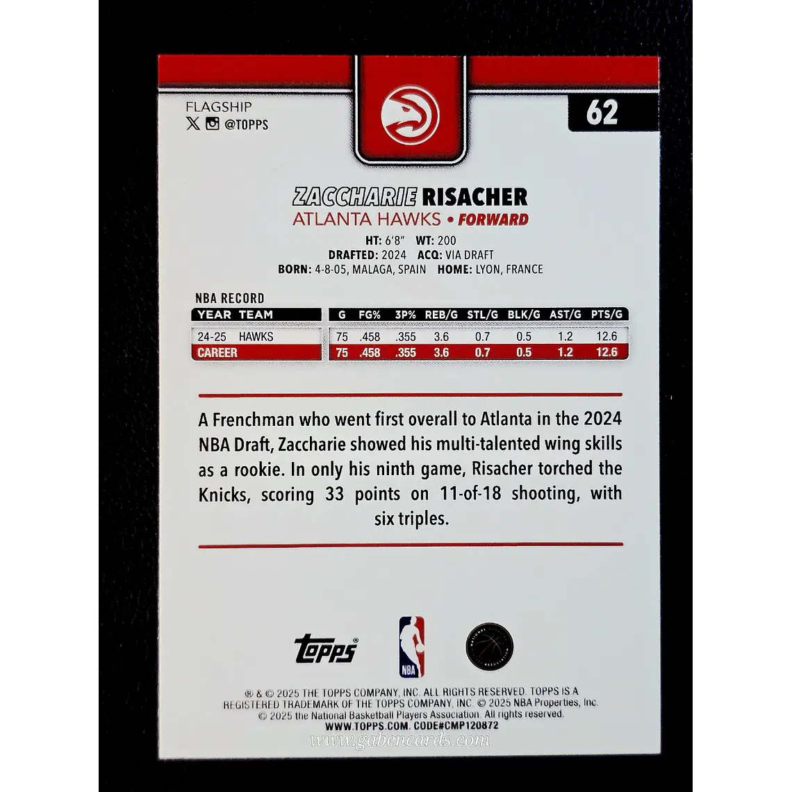2025-26 Topps #62  2
