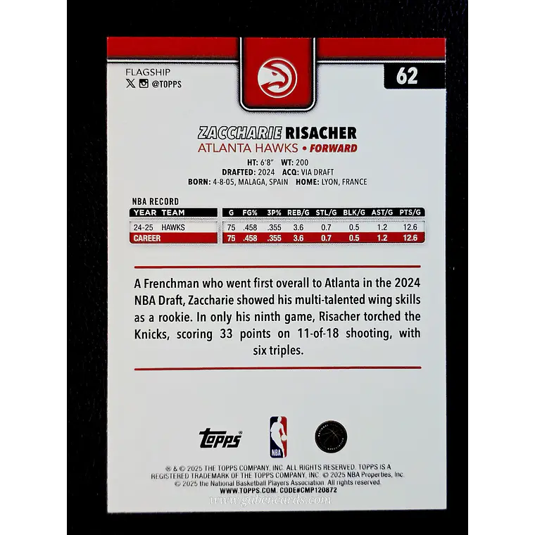 2025-26 Topps #62  2