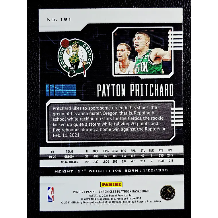 Payton Pritchard/Playbook 2