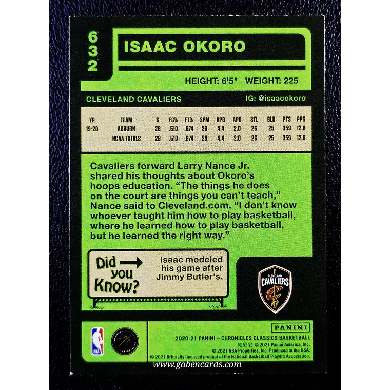 Isaac Okoro/Classics 2