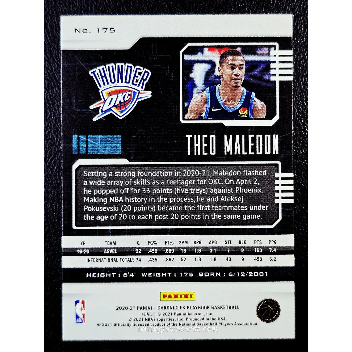 Theo Maledon/Playbook 2