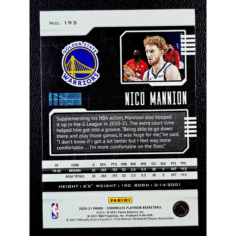 Nico Mannion/Playbook 2