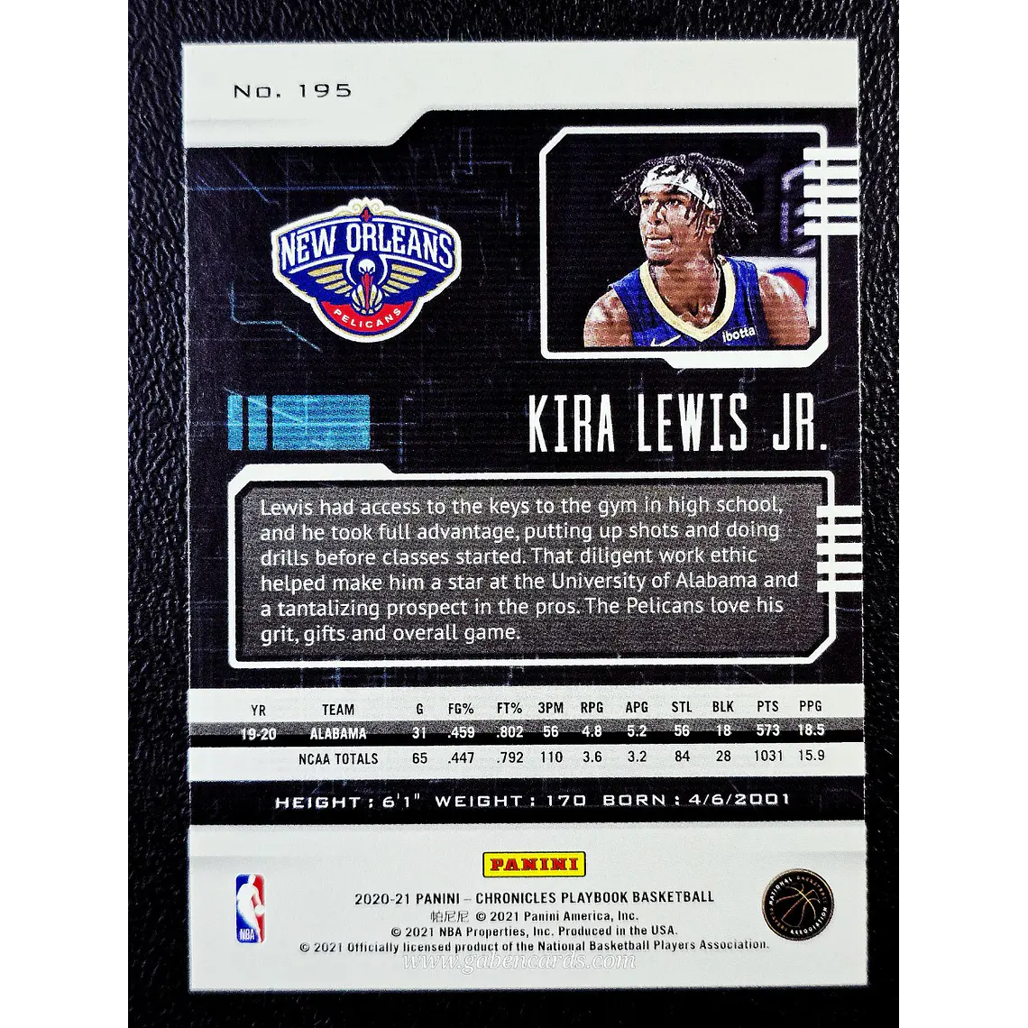Kira Lewis Jr./Playbook 2