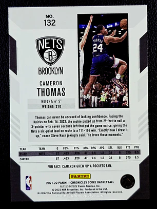 Cameron Thomas/Score