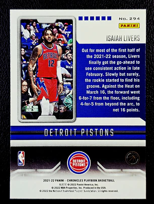  Isaiah Livers/Playbook