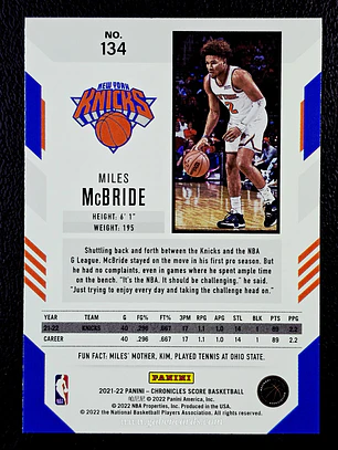 Miles McBride/Score