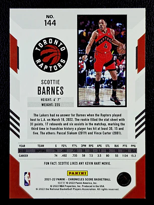 Scottie Barnes/Score