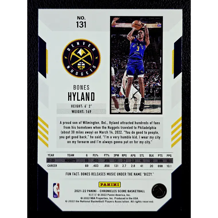 Bones Hyland/Score 2