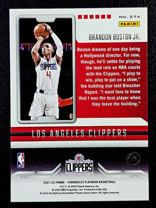 Brandon Boston Jr./Playbook