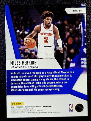  Miles McBride RC/Threads