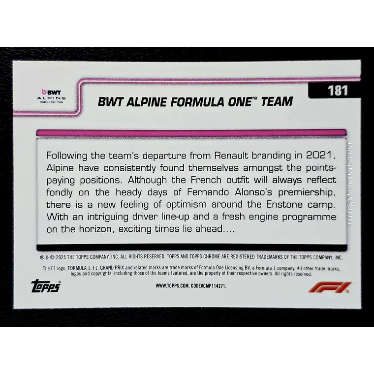 BWT Alpine Formula One Team LOGO 2