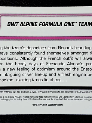 BWT Alpine Formula One Team LOGO