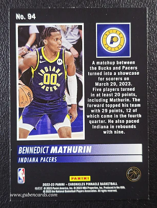 Bennedict Mathurin/Pinnacle
