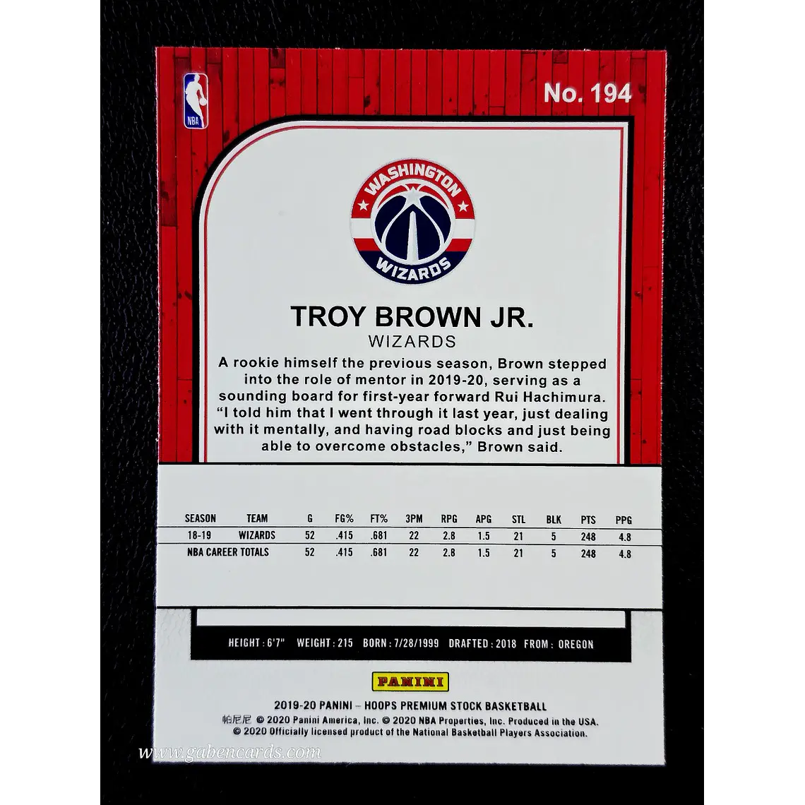 Troy Brown Jr. 2