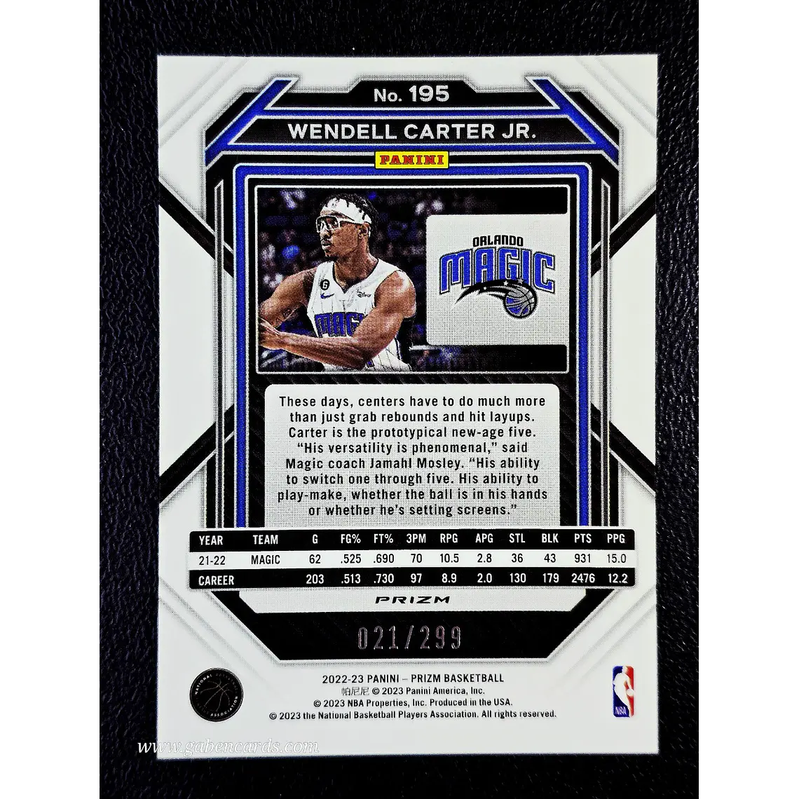 Wendell Carter Jr. /299 2