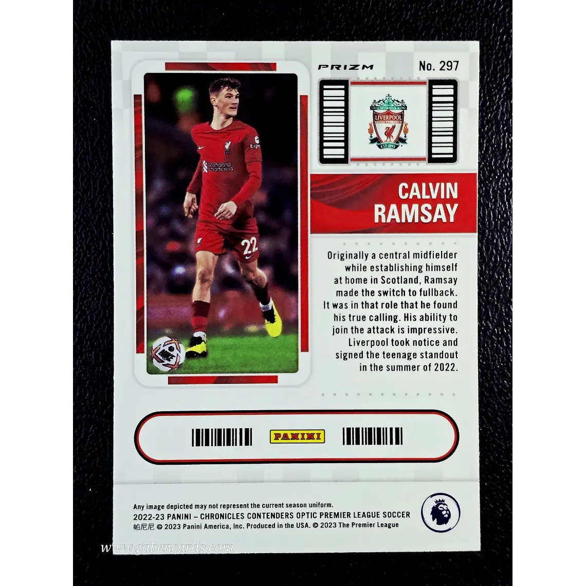 Contenders Optic Rookie Ticket - Calvin Ramsay 2