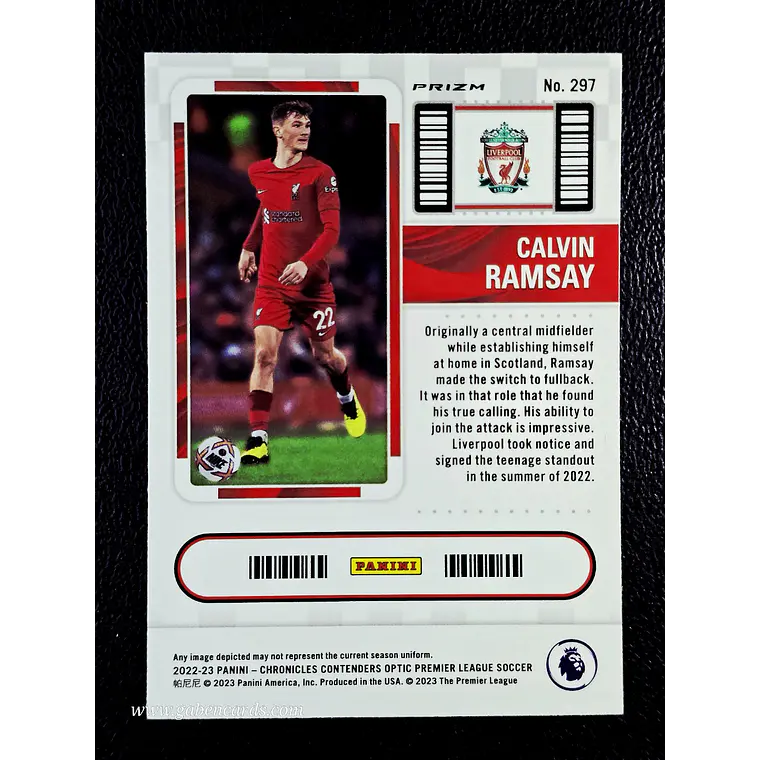 Contenders Optic Rookie Ticket - Calvin Ramsay 2